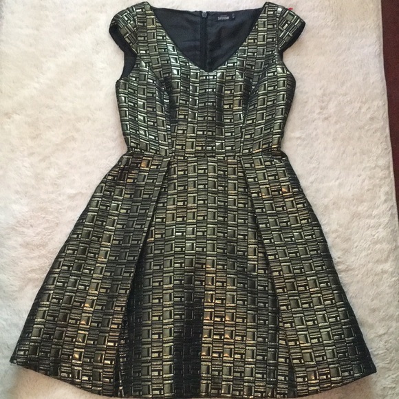 KATE SPADE SATURDAY Baroque Cap Sleeve Flare Dress - Picture 3 of 8